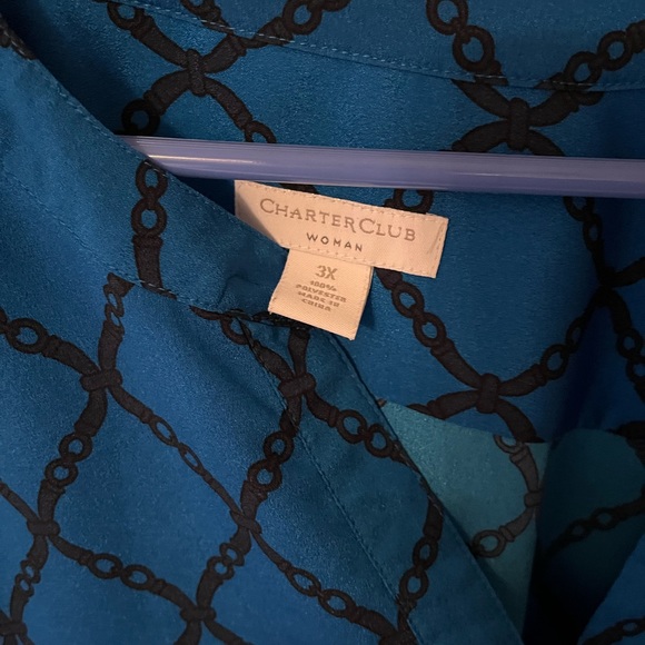 Charter Club - long sleeve button-down; Stylish; Size 3x - Picture 6 of 6